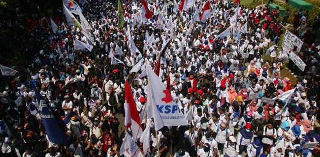 Unjuk Rasa Serentak 20 Provinsi, Istana Jakarta Akan Dikepung 10 Ribu Buruh