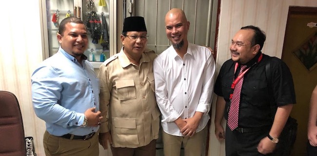 Kunjungi Ahmad Dhani, Prabowo: Ini Mungkin Intimidasi Politik