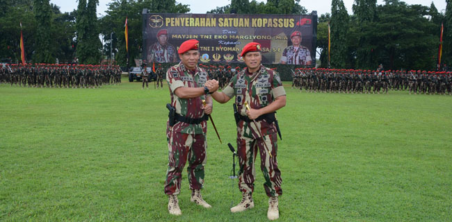 Cantiasa Resmi Pegang Tongkat Komando Kopassus