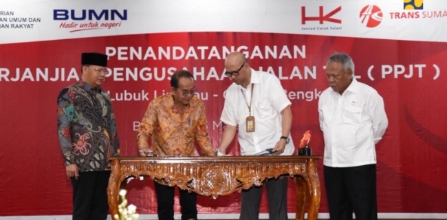 Pemerintah Mulai Pembangunan Tol Lubuk Linggau-Curup-Bengkulu 95,8 Km