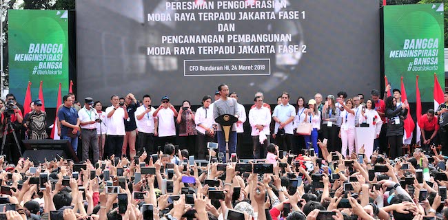 Peresmian MRT Pakai Kaos Oblong, Gerindra:  Di Mana Revolusi Mental Jokowi?