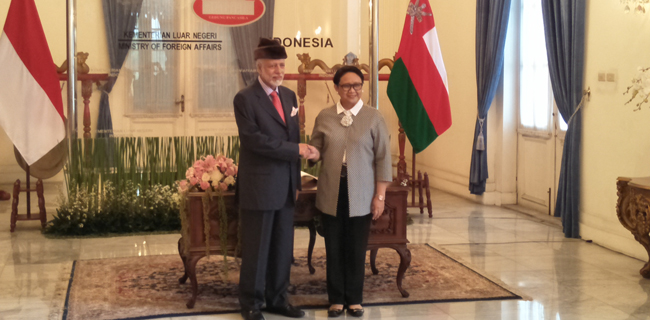 Retno Marsudi Terima Tamu Kehormatan Menlu Oman