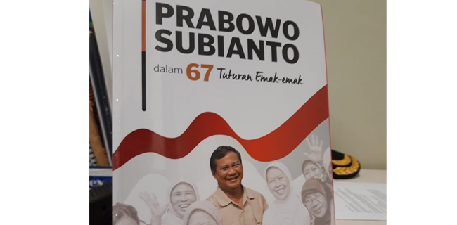 Bangkitkan Literasi, Emak-emak Abadikan Prabowo Dalam Sebuah Buku