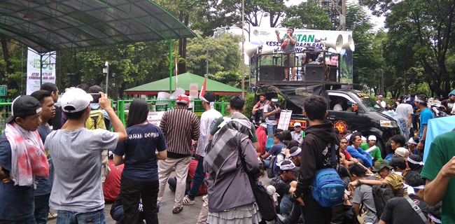 Demo KLHK, Massa Cagar Alam Jabar <i>Long March</i> Dari Bandung