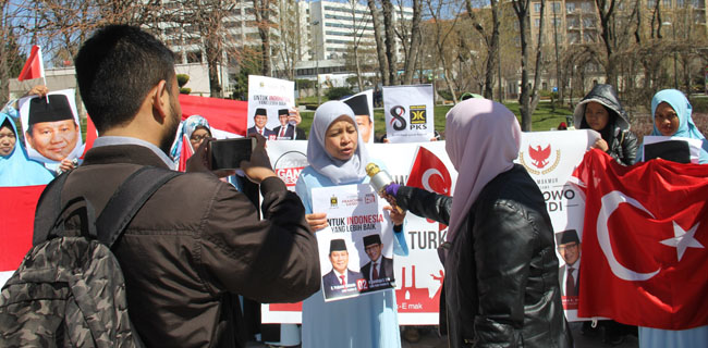 Emak-Emak Milenial Turki Deklarasi Dukung Prabowo Sandi