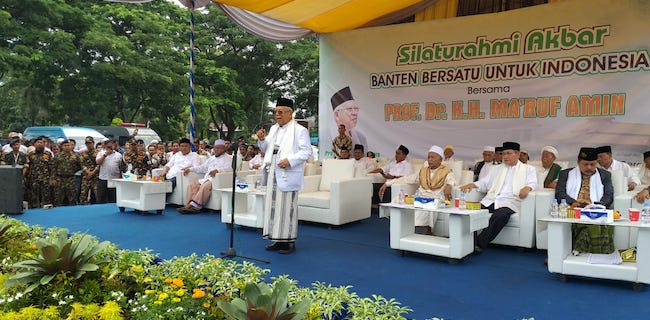 Maruf Amin Yakin Banten Bisa Sumbang 70 Persen Suara