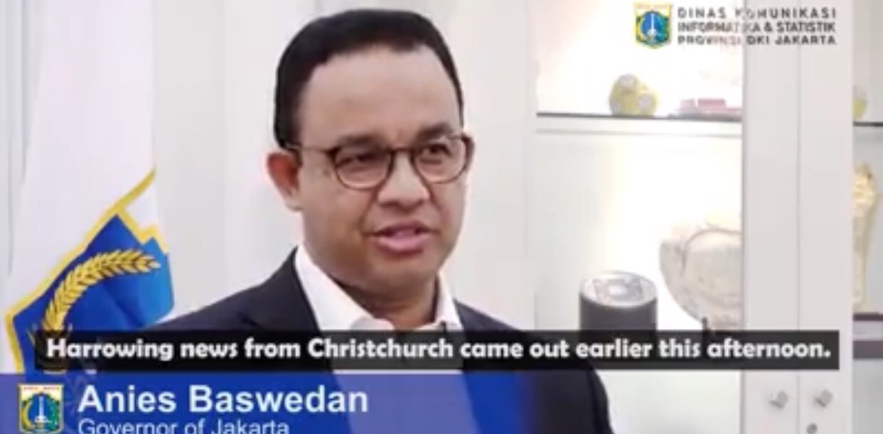 Anies Baswedan: Jakarta Berduka Untuk Christchurch
