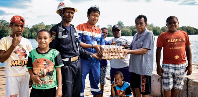 Sukseskan UNBK, Pertamina EP Berikan Bantuan Di Pulau Salawati