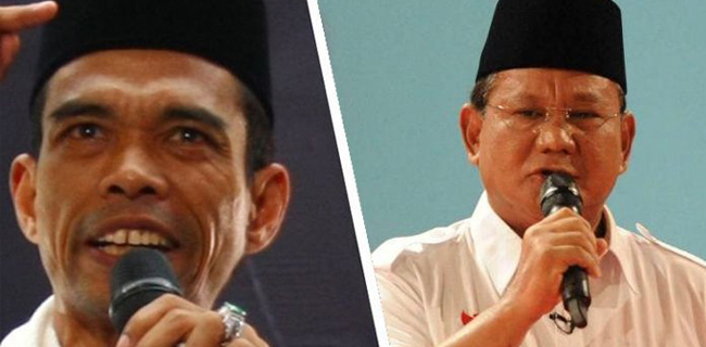 Dukungan UAS Ke Prabowo Rontokkan Suara Petahana Di Jatim