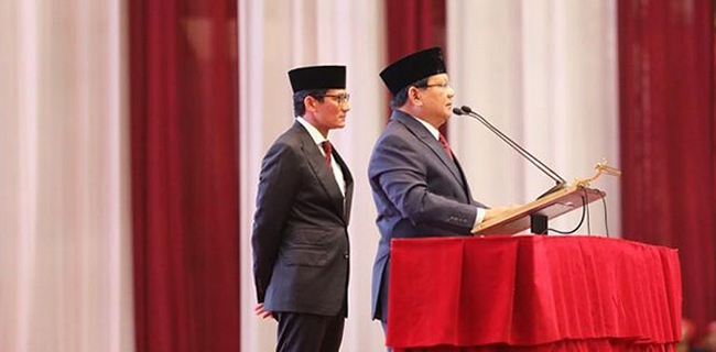 Delapan Janji Ekonomi Prabowo-Sandi