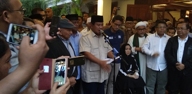 Prabowo Bantah Telah Terima Utusan Jokowi