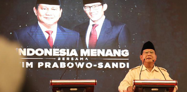 Tepis Tuduhan, Prabowo: "Masa Iya, Rocky Gerung Mau Mendirikan Khilafah?"