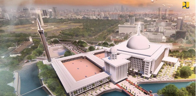 Renovasi Masjid Istiqlal Mulai Dikerjakan Kementerian PUPR