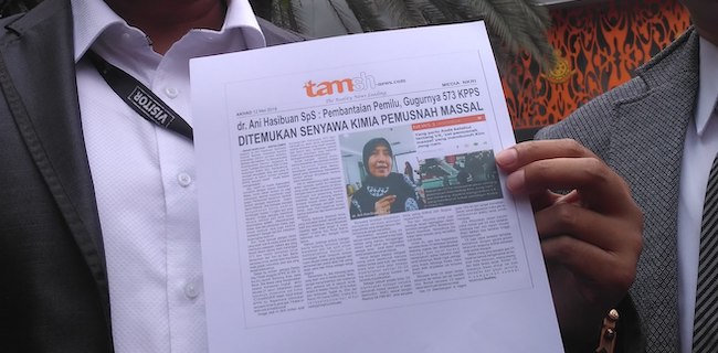 Kuasa Hukum Ani Hasibuan Resmi Laporkan <i>Tamsh-news.com</i> ke Polda