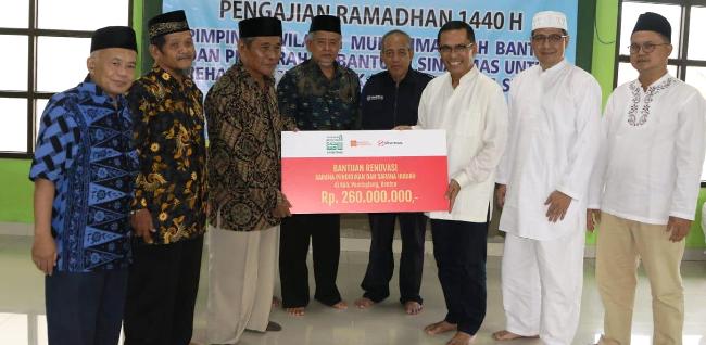 Awal Ramadan, Yayasan Muslim Sinar Mas Dukung Rekonstuksi Rumah Ibadah Di Banten