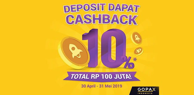 Deposit di GOPAX Indonesia, Ada Cashback 100 Juta!