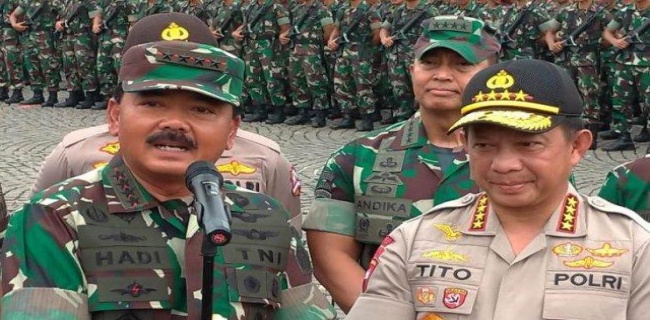 Panglima TNI dan Kapolri Tinjau Jalan Tol di Kabupaten Ngawi