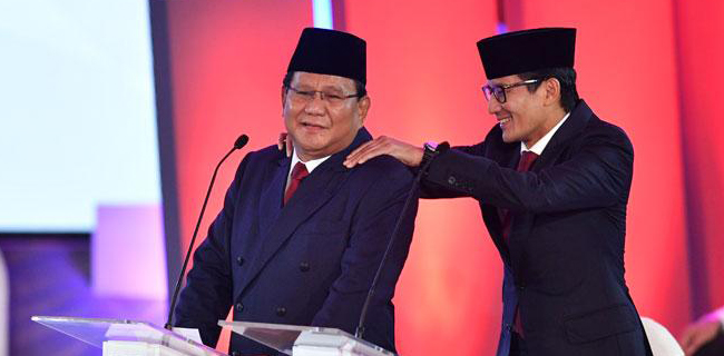 Prabowo Dan Sandi Saksikan Putusan MK Dari Kertanegara