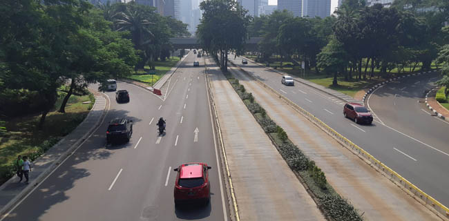 CFD Tidak Diberlakukan, Jalanan Jakarta Masih Sepi