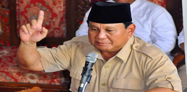 Ini Pidato Lengkap Prabowo Soal Putusan MK Yang Menangkan Jokowi