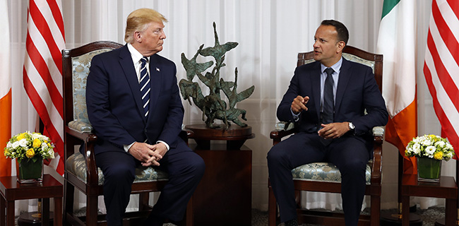 PM Irlandia Tolak Pertemuan Di Lapangan Golf Milik Trump, Akhirnya Ketemu Di Bandara