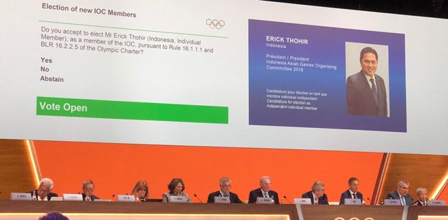 Dunia Olahraga Sambut Penunjukan Erick Thohir Sebagai Elite IOC