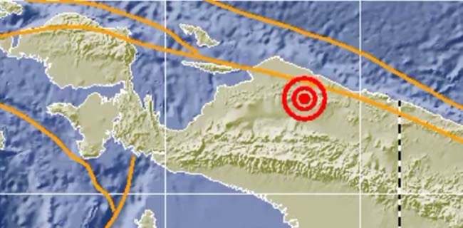 Gempa Darat 5,3 SR Guncang Mambero Tengah, Papua