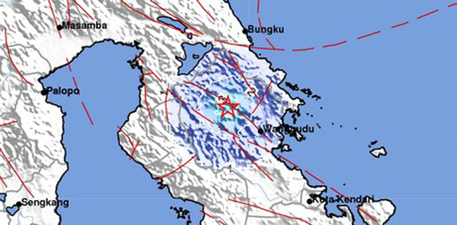 Gempa Darat Berkekuatan 4,1 SR Guncang Konawe Utara