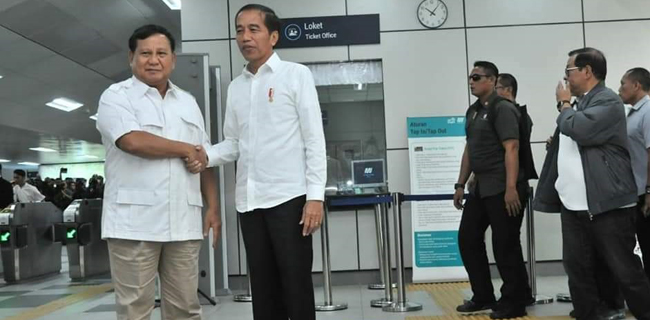 Pertemuan "Stasiun MRT" Kode Keras Prabowo Bersedia Berkoalisi Dengan Jokowi