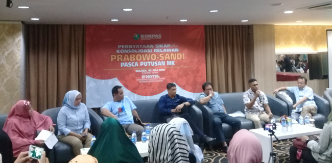 Relawan Prabowo-Sandi Konsolidasi Pasca Putusan MK