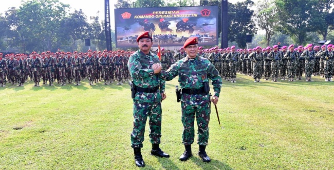 Resmikan Koopssus TNI, Panglima: Ini Amanat Undang-Undang