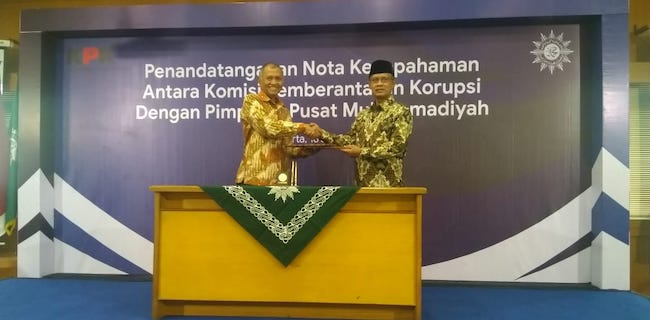 Muhammadiyah Dan KPK Teken MoU Pendidikan Anti Korupsi
