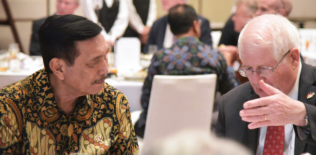 Luhut Bangga Perekonomian Indonesia Dipuji Anggota Kongres AS