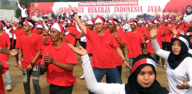 Gelar Tari Kolosal Indonesia Bekerja, Ditjen PAS Cetak Rekor MURI