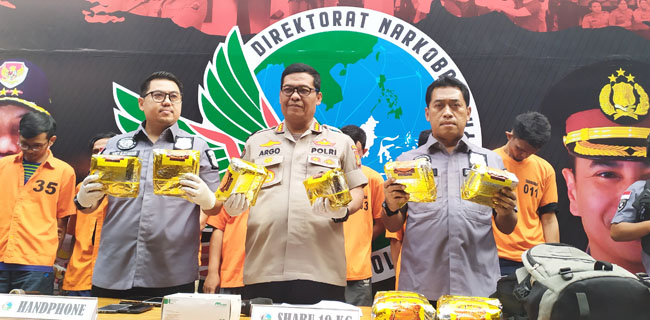 Ditnarkoba Metro Jaya Gagalkan Penyelundupan 10 Kilogram Sabu Dalam Bungkus Teh Asal Malaysia