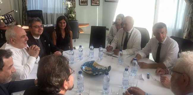 Tanpa Sepengetahuan Trump, Macron Lakukan Pertemuan Dengan Menlu Iran