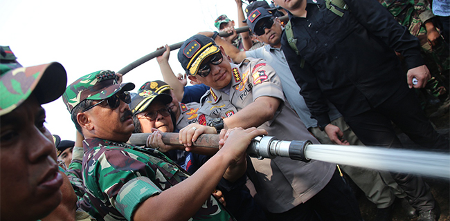 Kebakaran Hutan Riau, Panglima TNI Siapkan Hercules Dan Penambahan Pasukan