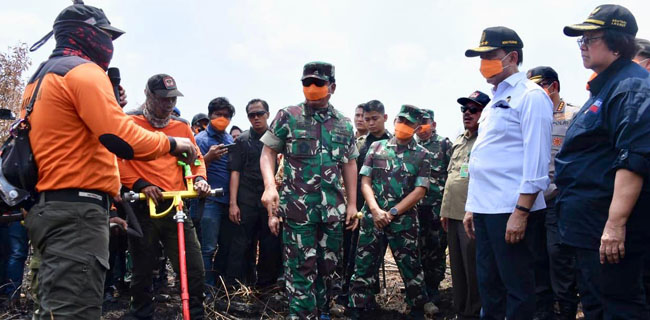 Wiranto, Kapolri Dan Panglima TNI Tinjau Karhutla Palangkaraya