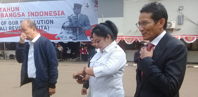 Tidak Diundang Istana, Sandiaga Uno Penuhi Undangan Rachmawati Soekarnoputri
