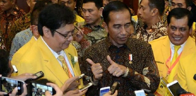 Soal <i>Chemistry</i>, Jokowi Lebih Nyaman Dengan Airlangga