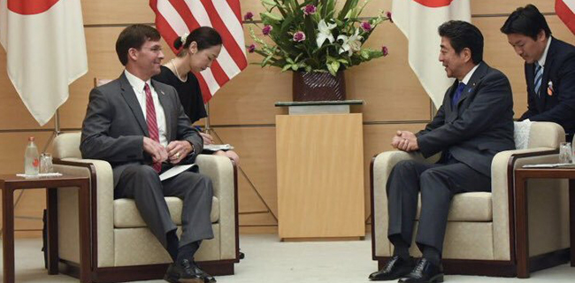 Tour Ke Asia-Pasifik, Menhan AS Temui PM Jepang Shinzo Abe