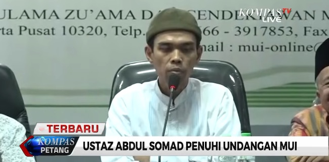 Ustaz Abdul Somad Menolak Minta Maaf