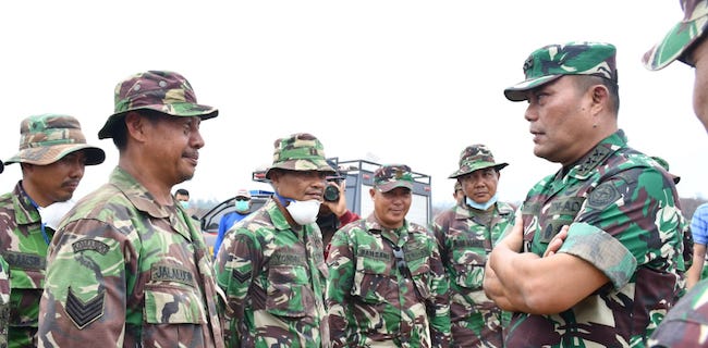 Kasum TNI Puji Kesigapan Prajurit Padamkan Karhutla