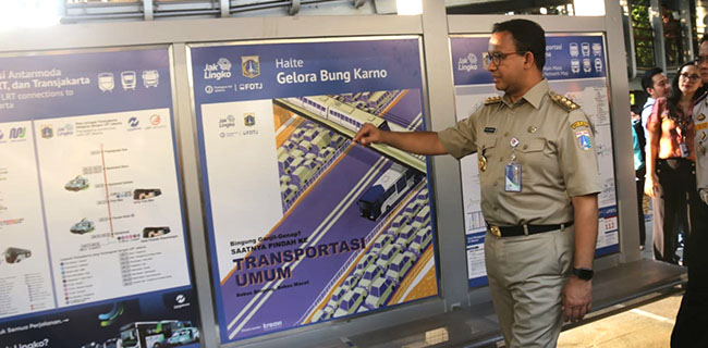 Harapan Anies Soal Transportasi Jakarta Saat Resmikan Signage dan Wayfinding
