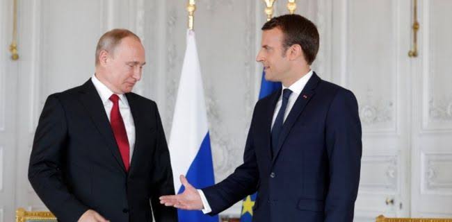 Presiden Rusia Dan Presiden Perancis Saling Sentil Soal Gelombang Protes Internal