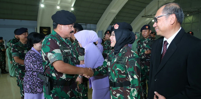 Panglima TNI Terima Laporan Kenaikan Pangkat 25 Perwira Tinggi