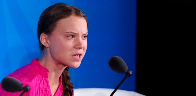 Trump Tanggapi Pidato Emosional  Greta Thunberg Dengan Sinis