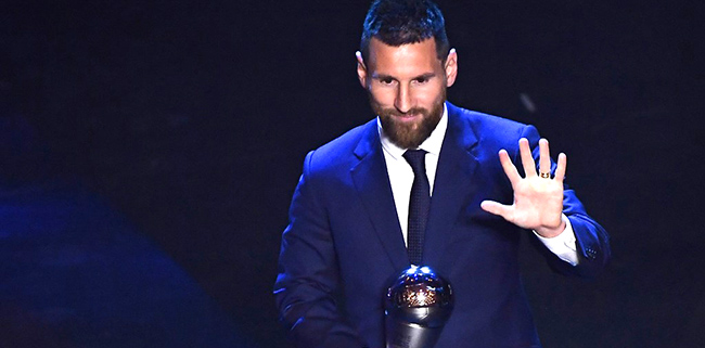Bikin Ronaldo <i>Manyun</i>, Lionel Messi Terpilih Sebagai Pemain Terbaik Dunia FIFA 2019