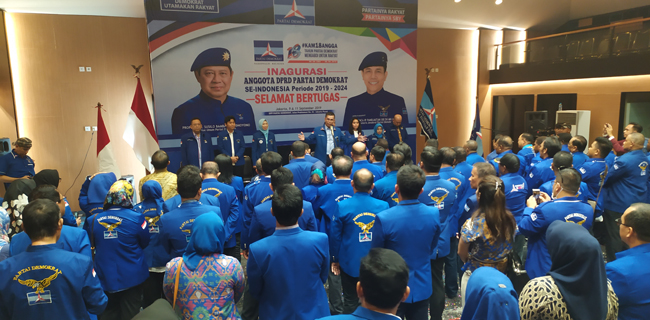 1.878 Anggota Dewan Terpilih Demokrat Dikukuhkan Di Wisma Proklamasi
