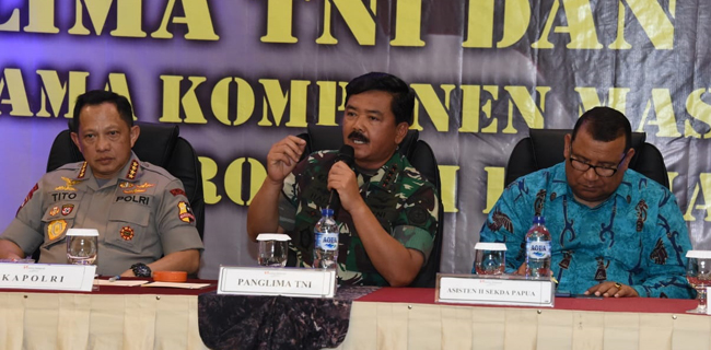 Dengan Berkantor Di Papua, Panglima TNI Bantah Tudingan Lakukan Upaya Militeristik